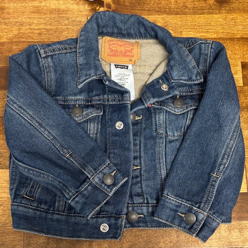 Levi's Toddler Indigo Blue Denim Trucker Jacket